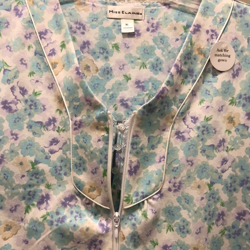 MISS ELAINE NIGHTGOWN & ROBE KNEE LENGTH NWT sz XL